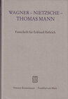 Buchcover Wagner - Nietzsche - Thomas Mann