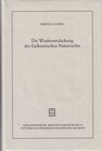 Buchcover Die Wiederentdeckung des Epikureischen Naturrechts