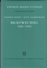 Buchcover Briefwechsel 1932-1955