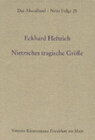 Buchcover Nietzsches tragische Grösse