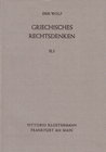 Buchcover Griechisches Rechtsdenken