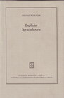 Buchcover Explizite Sprachtheorie