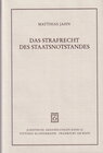 Buchcover Das Strafrecht des Staatsnotstandes