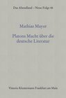 Buchcover Platons Macht über die deutsche Literatur