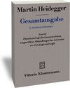 Buchcover Phänomenologische Interpretationen ausgewählter Abhandlungen des Aristoteles zu Ontologie und Logik (Sommersemester 1922