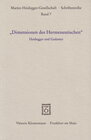 Buchcover "Dimensionen des Hermeneutischen"