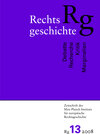 Buchcover Rechtsgeschichte. Zeitschrift des Max Planck-Instituts für Europäische Rechtsgeschichte