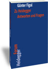 Buchcover Zu Heidegger. Antworten und Fragen