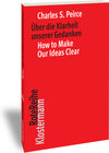 Buchcover Über die Klarheit unserer Gedanken / How to Make Our Ideas Clear