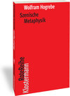 Buchcover Szenische Metaphysik