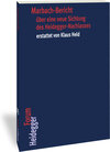 Buchcover Marbach-Bericht über eine neue Sichtung des Heidegger-Nachlasses erstattet von Klaus Held