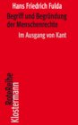 Buchcover Begriff und Begründung der Menschenrechte