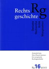 Buchcover Rechtsgeschichte. Zeitschrift des Max Planck-Instituts für Europäische Rechtsgeschichte / Rechtsgeschichte