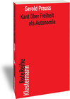 Buchcover Kant über Freiheit als Autonomie