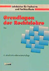 Buchcover Grundlagen der Rechtslehre