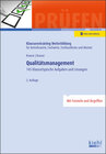 Buchcover Qualitätsmanagement: 145 klausurtypische Aufgaben und Lösungen. (Klausurentraining Weiterbildung - für Betriebswirte, Fa