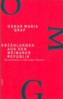 Buchcover Erzählungen aus der Weimarer Republik