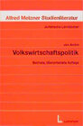 Buchcover Volkswirtschaftspolitik