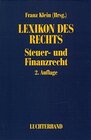 Buchcover Lexikon des Rechts - Steuer- und Finanzrecht