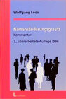 Buchcover Namensänderungsgesetz 1996
