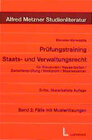 Buchcover Prüfungstraining Staats- und Verwaltungsrecht