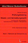 Buchcover Prüfungstraining Staats- und Verwaltungsrecht