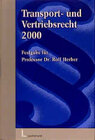 Buchcover Transport- und Vertriebsrecht 2000