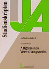 Buchcover Allgemeines Verwaltungsrecht