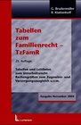 Buchcover Tabellen zum Familienrecht