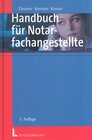 Buchcover Handbuch für Notarfachangestellte