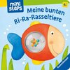 Buchcover Meine bunten Ri-Ra-Rasseltiere – Rasselbuch für Kinder ab 6 Monaten, Baby-Buch, Spielbuch