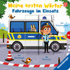 Buchcover Meine ersten Wörter: Fahrzeuge im Einsatz - Sprechen lernen mit großen Schiebern und Sachwissen für Kinder ab 12 Monaten