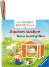 Buchcover Mein Knuddel-Knautsch-Buch: Sachen suchen. Lieblingstiere; weiches Stoffbuch, waschbares Badebuch, Babyspielzeug ab 6 Mo