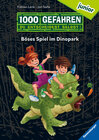Buchcover 1000 Gefahren junior - Böses Spiel im Dinopark (Erstlesebuch mit "Entscheide selbst"-Prinzip für Kinder ab 7 Jahren)