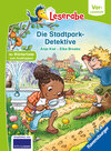 Buchcover Die Stadtpark-Detektive - lesen lernen mit dem Leseraben - Erstlesebuch - Kinderbuch ab 5 Jahren - erstes Lesen - (Leser