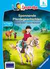Buchcover Spannende Pferdegeschichten - Lesen lernen mit dem Leseraben - Erstlesebuch - Kinderbuch ab 7 Jahren - Lesen üben 2. Kla