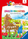 Buchcover Leserabe Rätselspaß Zauber-Malrätsel zum Lesenlernen: Pferde (1. Lesestufe)