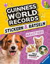 Buchcover Guinness World Records Stickern und Rätseln: Haustiere - ein rekordverdächtiger Rätsel- und Stickerspaß mit Hund, Katze 