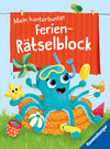 Buchcover Ravensburger Mein kunterbunter Ferien-Rätselblock - Rätselspaß im Urlaub, auf Reisen oder Zuhause - Ferien Unterhaltung 