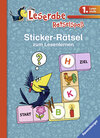 Buchcover Leserabe: Sticker-Rätsel zum Lesenlernen (1. Lesestufe), blau