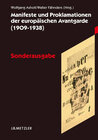 Buchcover Manifeste und Proklamationen der europäischen Avantgarde (1909–1938)