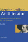Buchcover Metzler Lexikon Weltliteratur