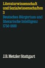 Buchcover Literaturwissenschaft und Sozialwissenschaften