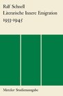 Buchcover Literarische innere Emigration 1933-1945