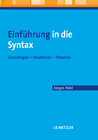 Buchcover Einführung in die Syntax