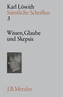 Buchcover Karl Löwith: Wissen, Glaube und Skepsis