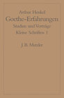 Buchcover Goethe-Erfahrungen