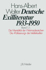 Buchcover Deutsche Exilliteratur 1933–1950