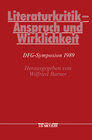 Buchcover Literaturkritik - Anspruch und Wirklichkeit