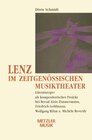 Buchcover Lenz im zeitgenössischen Musiktheater